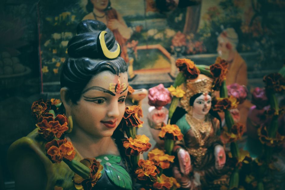 Hindu goddess statue symbolizing female empowerment