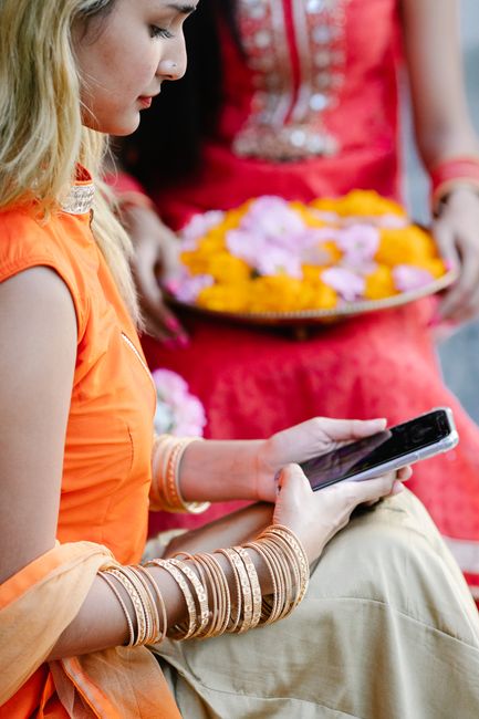 Person meditating in nature during Hindu festival